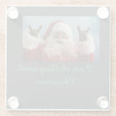 Coole Weihnachten Glasuntersetzer (Rückseite)