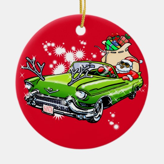 Coole Weihnachten! Keramik Ornament (Vorne)