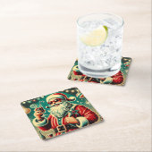 Coole Weihnachtsfeiern Rechteckiger Pappuntersetzer (Vor Ort)