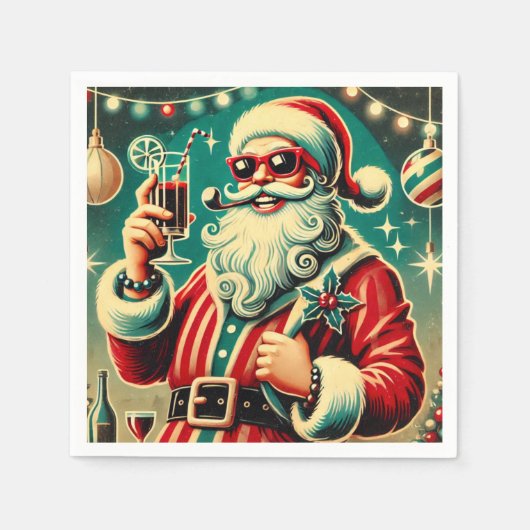 Coole Weihnachtsfeiern Serviette (Vorderseite)