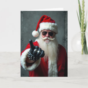 Coole Weihnachtsgrußkarte Karte