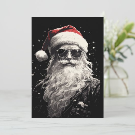 Coole Weihnachtskarte Einladung (Stehend Vorderseite)