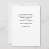 Coole Weihnachtskarte Einladung (Rückseite)