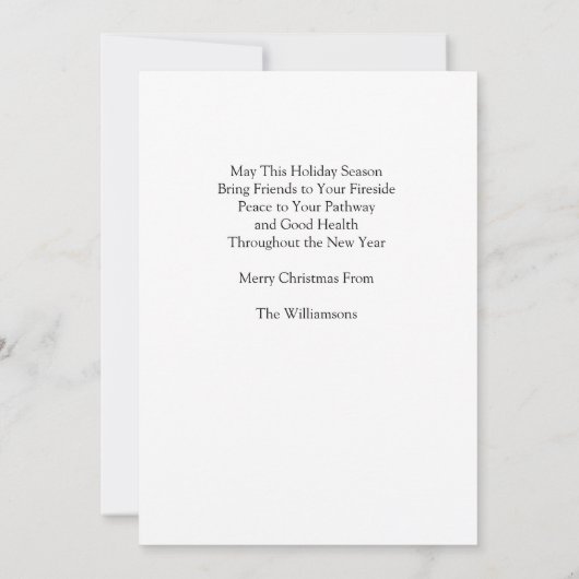 Coole Weihnachtskarte Einladung (Rückseite)