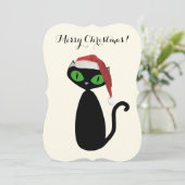 Coole Weihnachtskarte Feiertagskarte (Stehend Vorderseite)