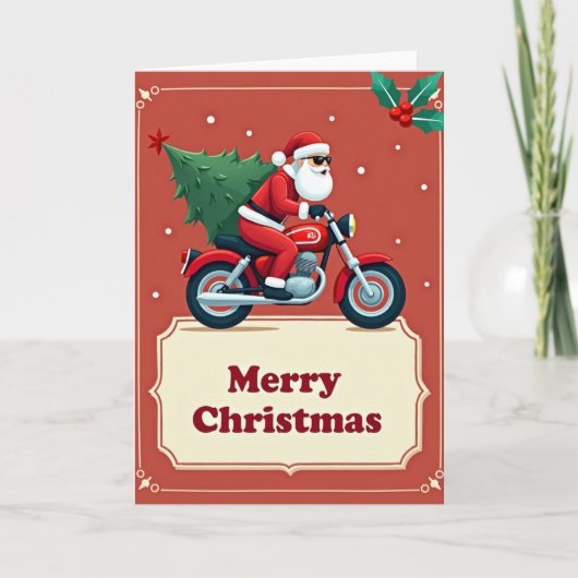 Coole Weihnachtskarte für Motorräder Karte (Vorderseite)