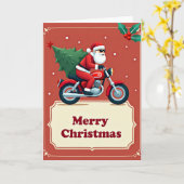 Coole Weihnachtskarte für Motorräder Karte (Gelbe Blume)