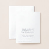 COOLE Weihnachtskarte Silber bleibe Folienkarte (Rückseite mit Umschlag)