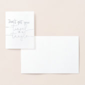 COOLE Weihnachtskarte Silber bleibe Folienkarte (Anzeige)