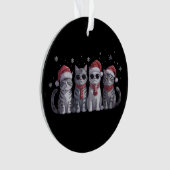 Coole Weihnachtskatzen Niedlich Cat Lover Cat Mama Ornament (Vorderseite)