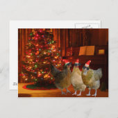 Coole Weihnachtsmänner Feiertagspostkarte (Vorne/Hinten)