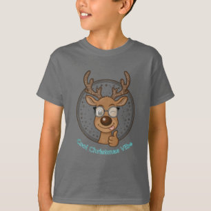 Coole Weihnachtsstimmung Lustiges Rentier T-Shirt
