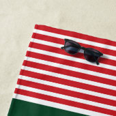 coole Weihnachtswappenschwellen im Juli Strandtuch (Beispiel)