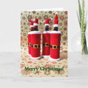 Coole Weihnachtsweinkarte! Feiertagskarte