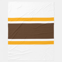 Coole weiße Kakaogelbe, vertikale Streifen Fleecedecke