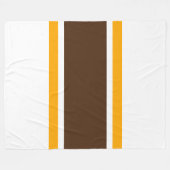 Coole weiße Kakaogelbe, vertikale Streifen Fleecedecke (Vorderseite (Horizontal))