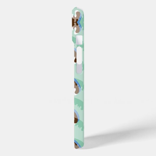 Coole Wellen Tropischer Sommer Sonnenbraun Streife Case-Mate iPhone Hülle (Rückseite / Links)