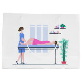 coole Wellness-Center Party Liebhaber fügen Text G Große Geschenktüte (Rückseite)