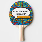 Coole Welten Best Husband Modern Funny Tischtennis Schläger (Vorderseite)