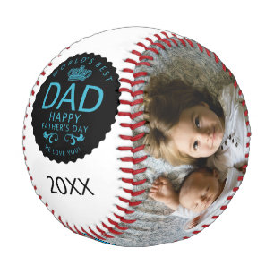 Coole Welten Best Vater Vathers Day Foto Baseball