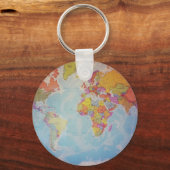 Coole Weltkarte Schlüsselanhänger (Vorderseite)