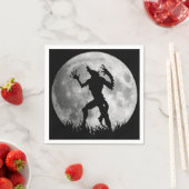 Coole Werewolf Vollmond Transformation Serviette (Beispiel)