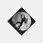 Coole Werewolf Vollmond Transformation Serviette (Ecke)