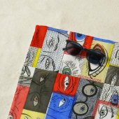 Coole Whimsical Crazy und einzigartige Eyeballs Ze Strandtuch (Beispiel)