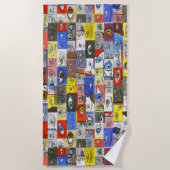 Coole Whimsical Crazy und einzigartige Eyeballs Ze Strandtuch (Vorderseite)