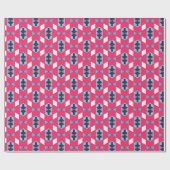 Coole Whimsical Initial Geometric Baby Geburtstag Geschenkpapier (Flach)
