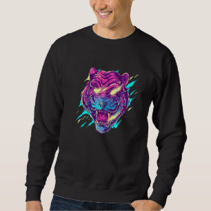 Coole Wild Demon Tiger Novelty Graphic T-Shirts &