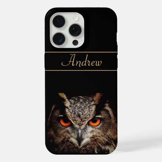 Coole wilde Eule iPhone Hülle (Rückseite)