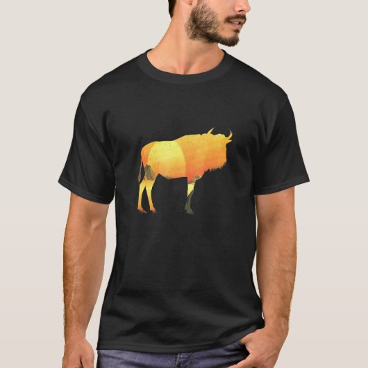 Coole Wildebeest sagen Büffel T-Shirt (Vorderseite)