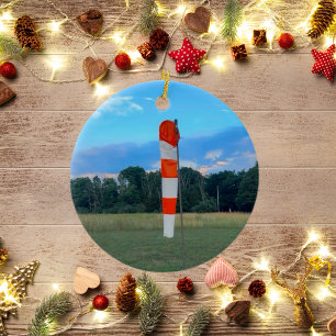 Coole Windsock-Foto, Frohe Weihnachten, Personalis Keramik Ornament