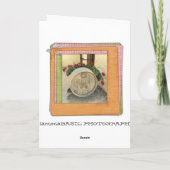 Coole Wine Barrel Blume Grußkarte! Karte (Rückseite)