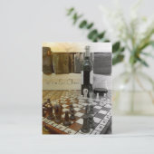 Coole Wine & Schach Postkarte! Postkarte (Stehend Vorderseite)