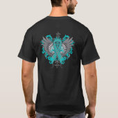 Coole Wings des Ovarialkarzinoms T-Shirt (Rückseite)