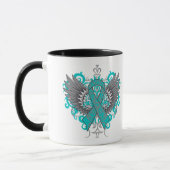 Coole Wings des Ovarialkarzinoms Tasse (Links)