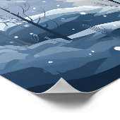 Coole Winterregenliebhaber Poster (Ecke)