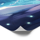 Coole Winterwolf-Liebhaber Poster (Ecke)