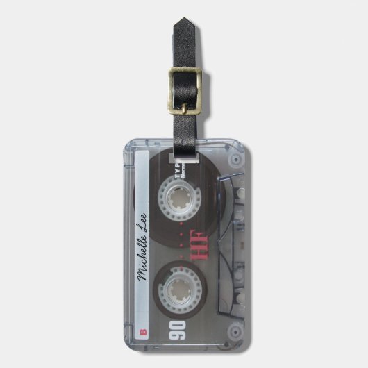 Coole wirkliche Kassettenband lugguage Umbauten Gepäckanhänger (Vorderseite vertikal)