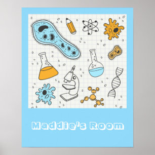 Coole Wissenschaftsbiologie Mädchenname Plakat