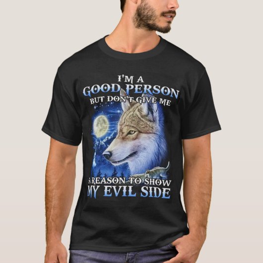 Coole Wolf Illustration – The Wild Gift Tee Editio (Vorderseite)