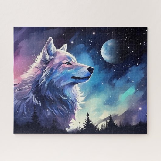 Coole Wolf-Tierliebhaber Puzzle (Horizontal)