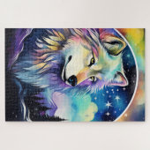 Coole Wolf-Tierliebhaber Puzzle (Horizontal)