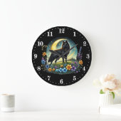Coole Wolfsflieger Große Wanduhr (Zuhause)