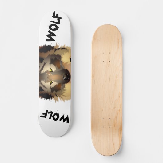 Coole Wolfskateboard-Plattform Skateboard (Vorderseite)