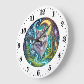 Coole Wolfsliebhaber Uhr (Winkel)