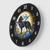 Coole Wolfsliebhaber Uhr (Winkel)