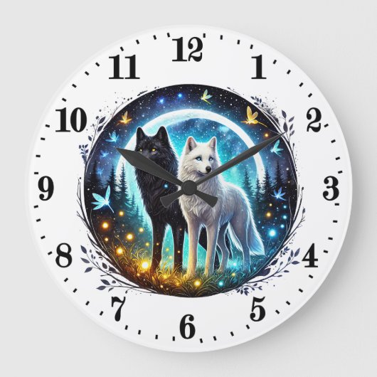 Coole Wolfsliebhaber Uhr (Vorderseite)